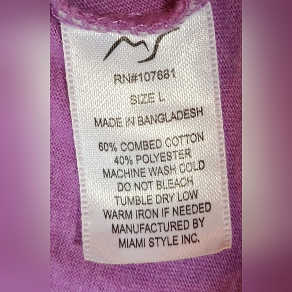 🐎MIAMI STYLE t-shirt Size L - Picture 8 of 8